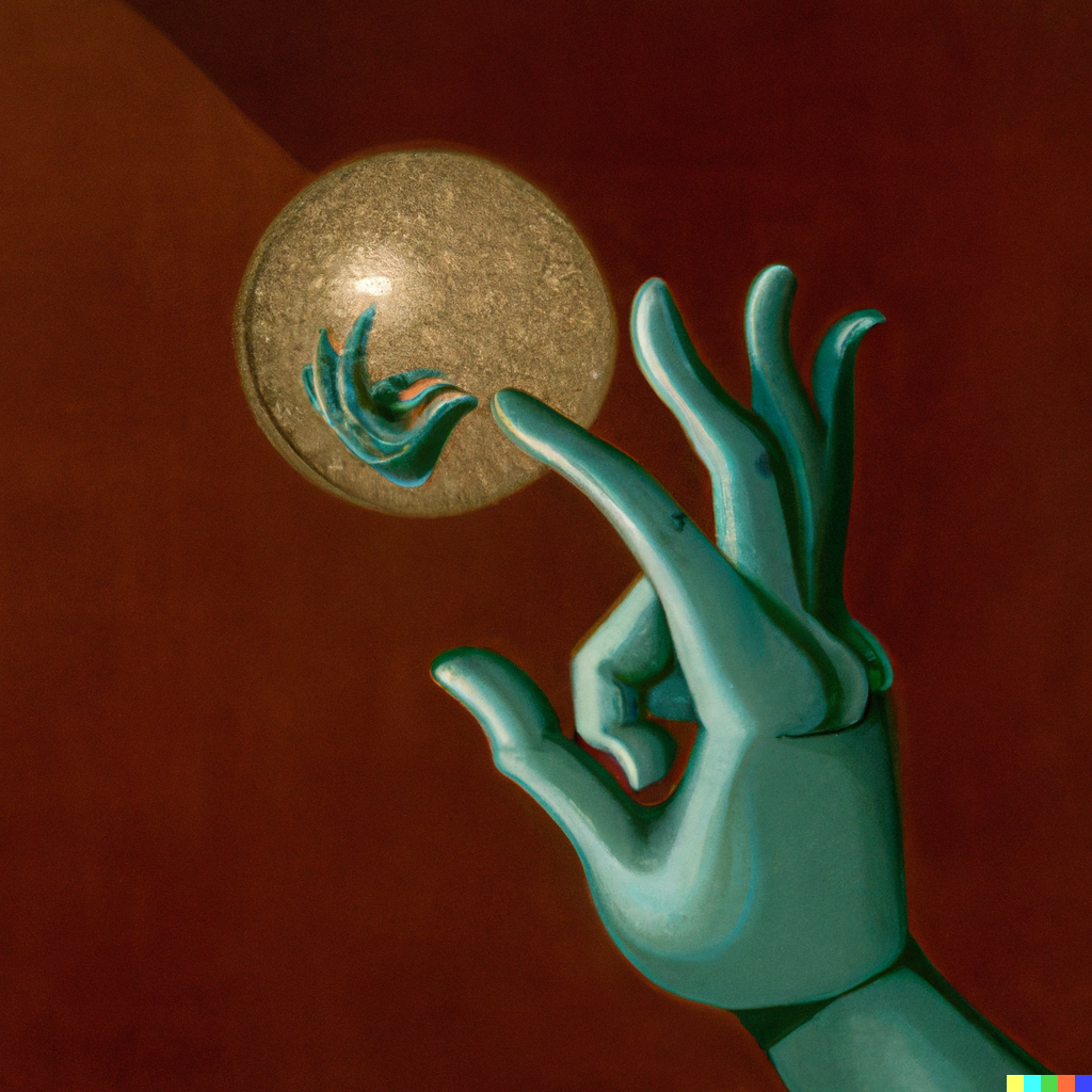 https://cloud-qo0si9p4k-hack-club-bot.vercel.app/0dall__e_2022-10-14_18.27.47_-_oil_painting_of_an_alien_hand_holding_a_glass_sphere_in_which_the_universe_can_be_seen_reflected__in_the_style_of_hand_with_mirror_by_maurits_cornelis.png